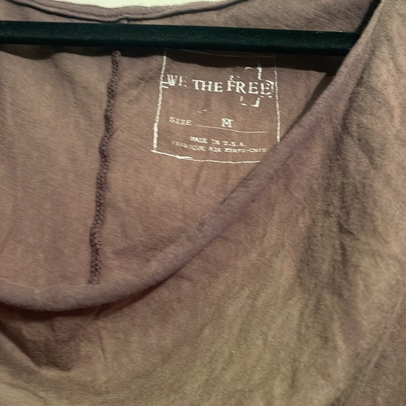 Freepeople We the Free off the shoulder scoop neck Jersey longsleeve tshirt - Picture 6 of 9